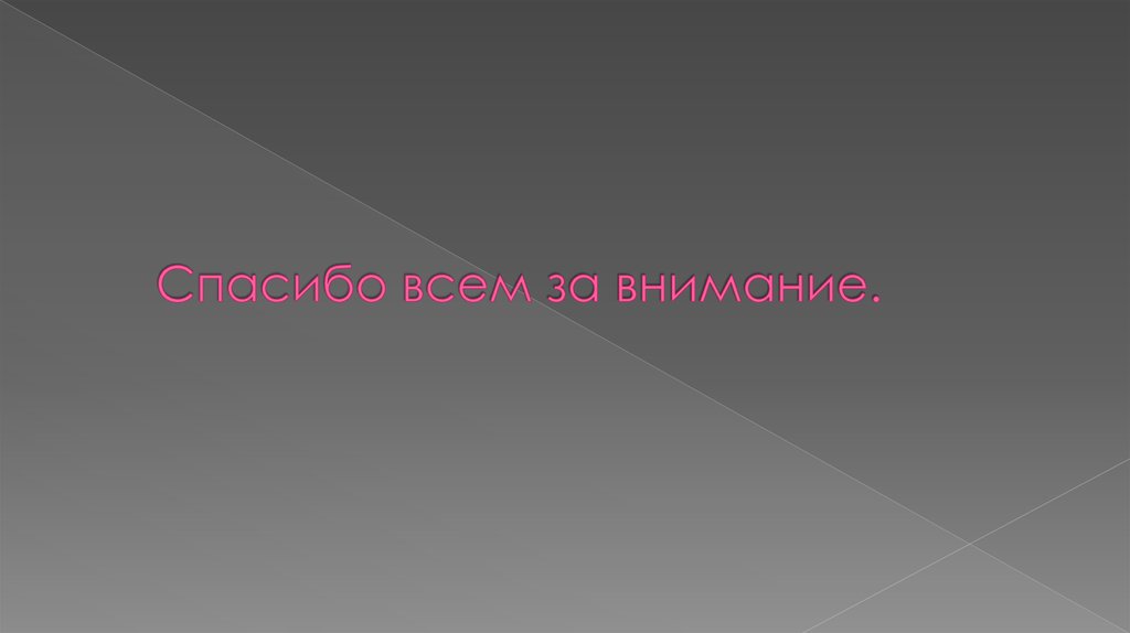 Спасибо всем за внимание.