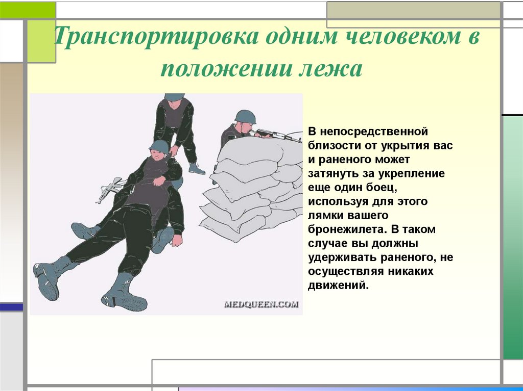 Виды транспортировки пострадавших презентация