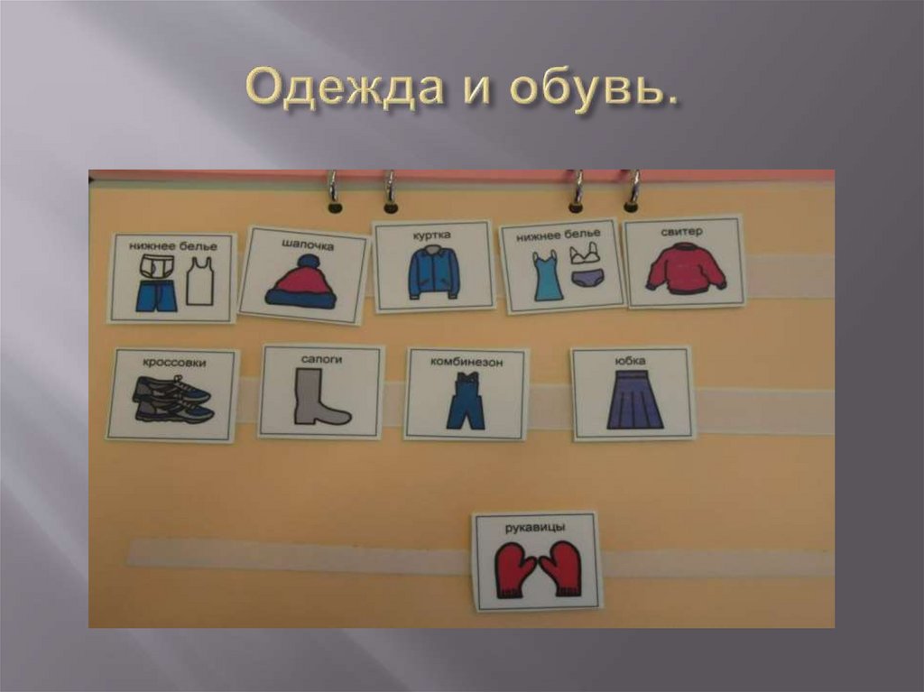 Одежда и обувь.