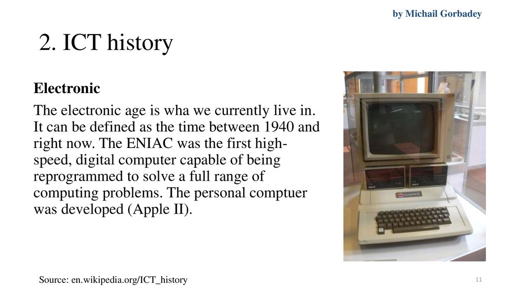 2. ICT history