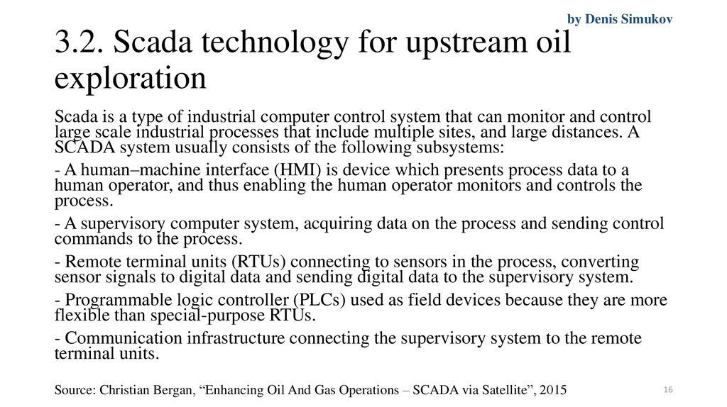 3.2. Scada technology for upstream oil exploration