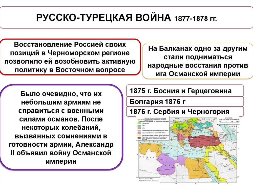 Русско турецкая 1877 1878 итоги