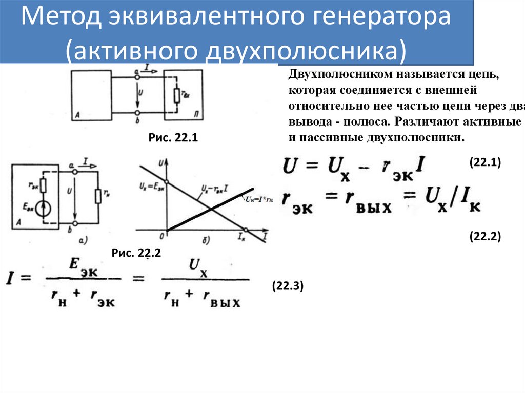 Метод эквивалентного генератора