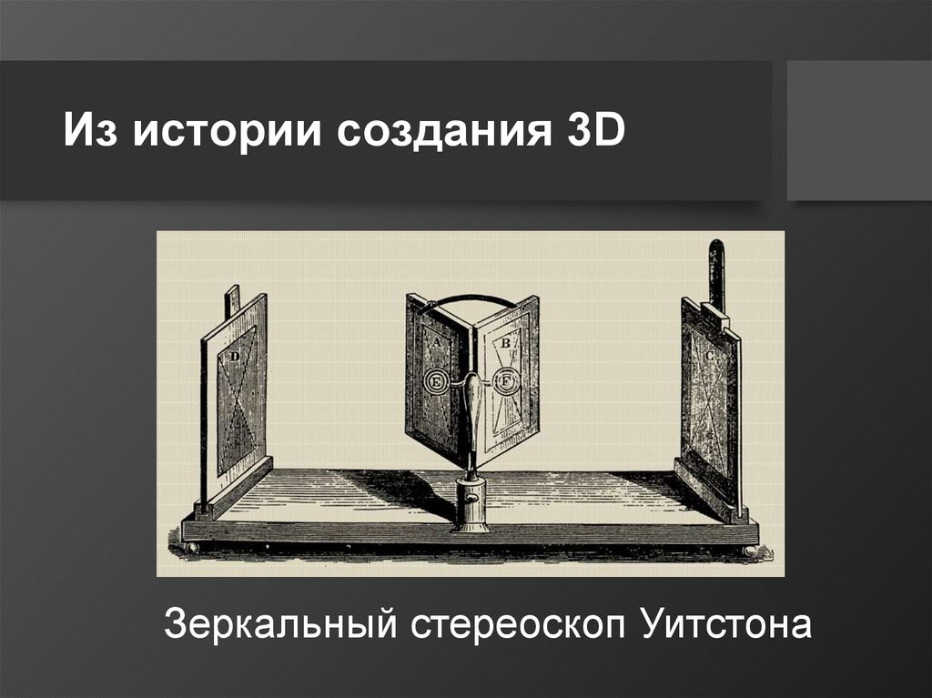 Из истории создания 3D