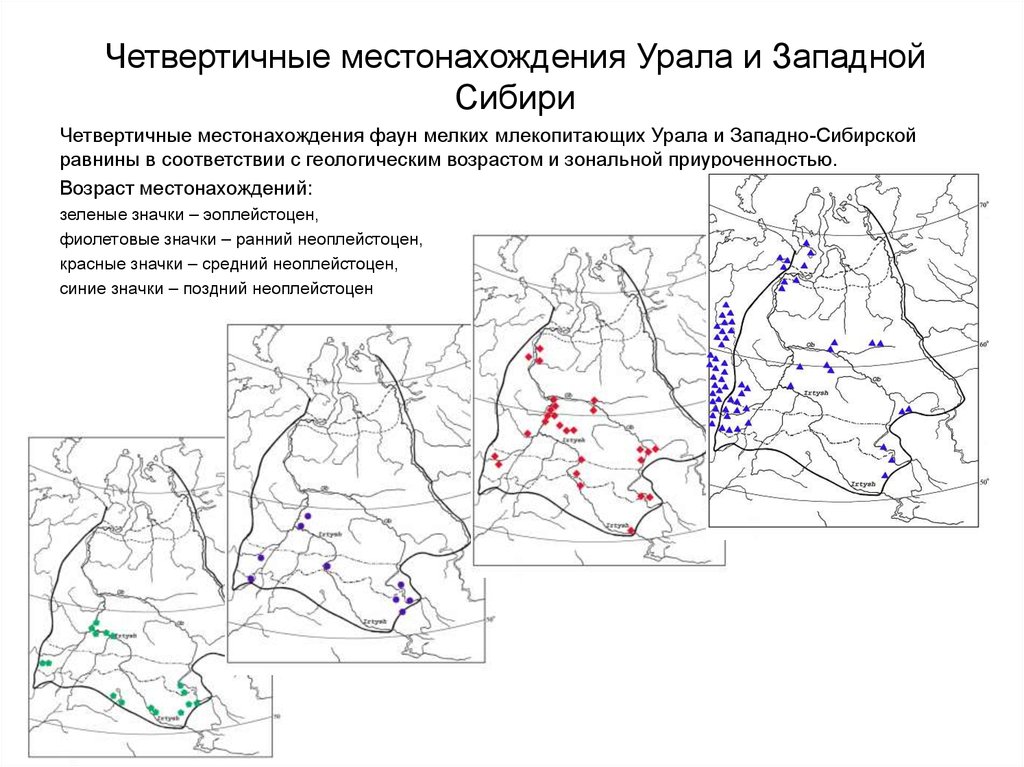 Карта четвертичных отложений томской области