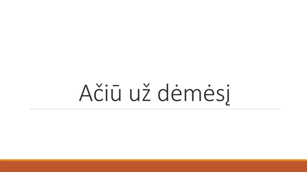 Ačiū už dėmėsį