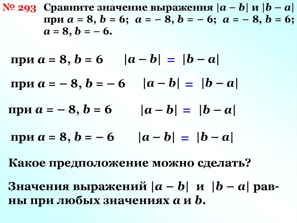 Найдите модуль разности