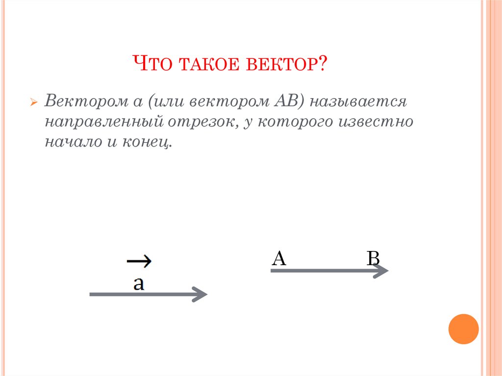 Что такое вектор