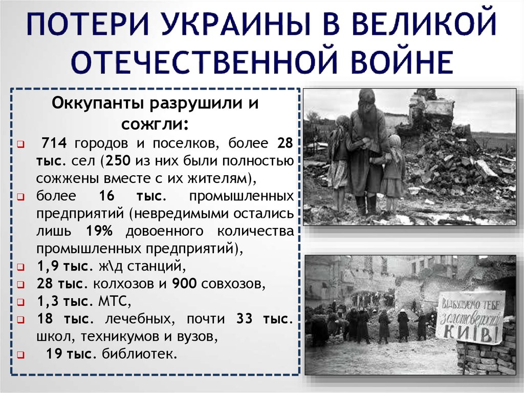 Проза после великой отечественной войны. Потери в Великой Отечественной войне. Потерт Украины в войне.
