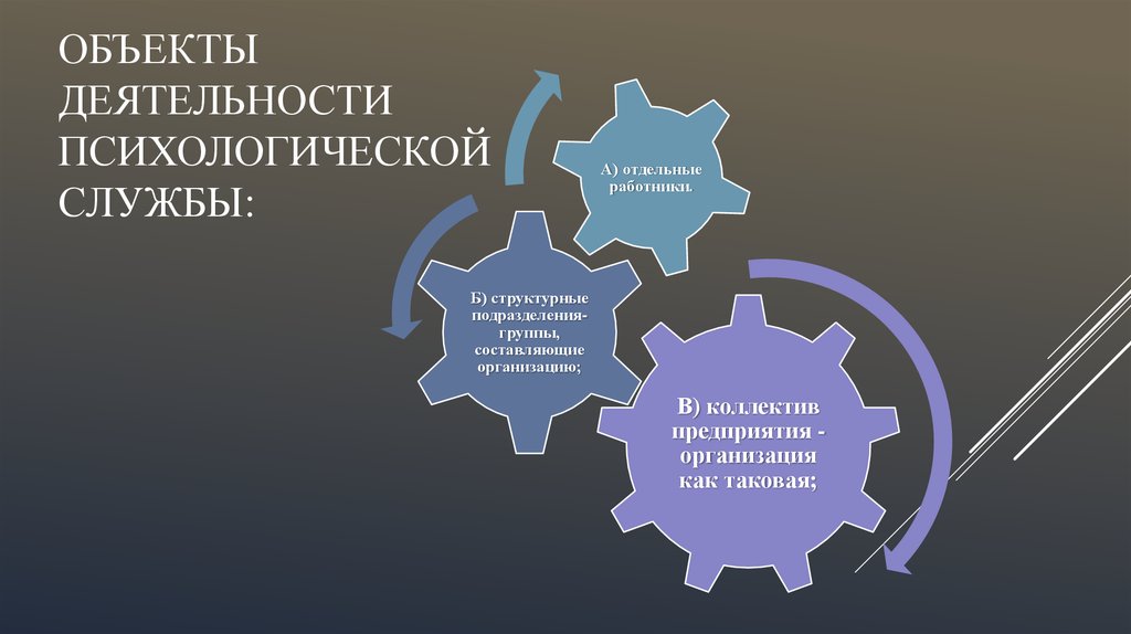 Организация социально психологической работы по направлению проект