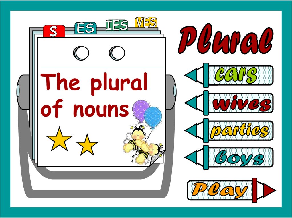 plural nouns esl presentation