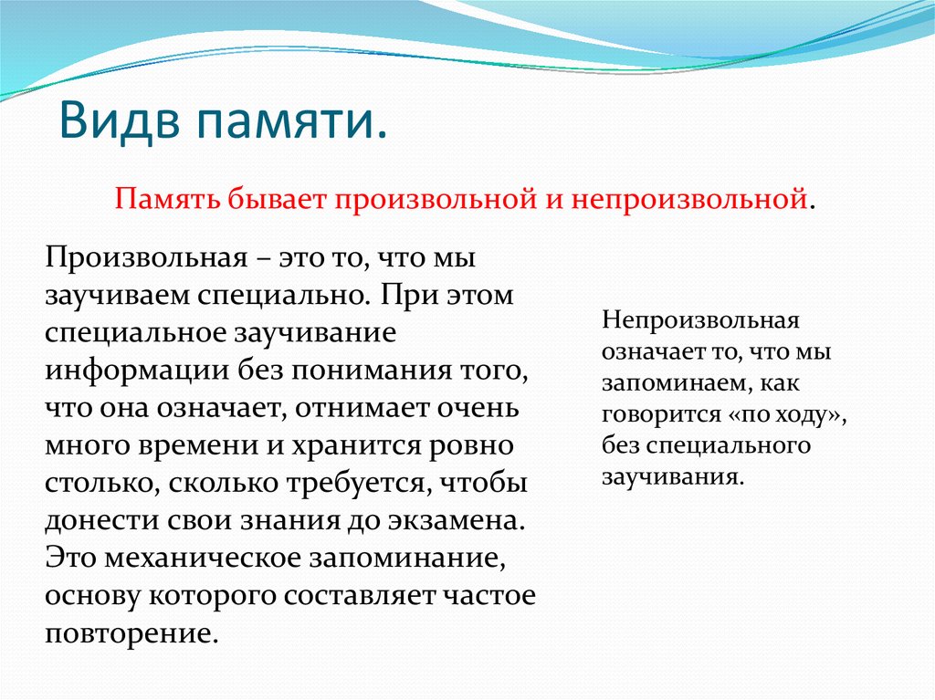 Видв памяти.