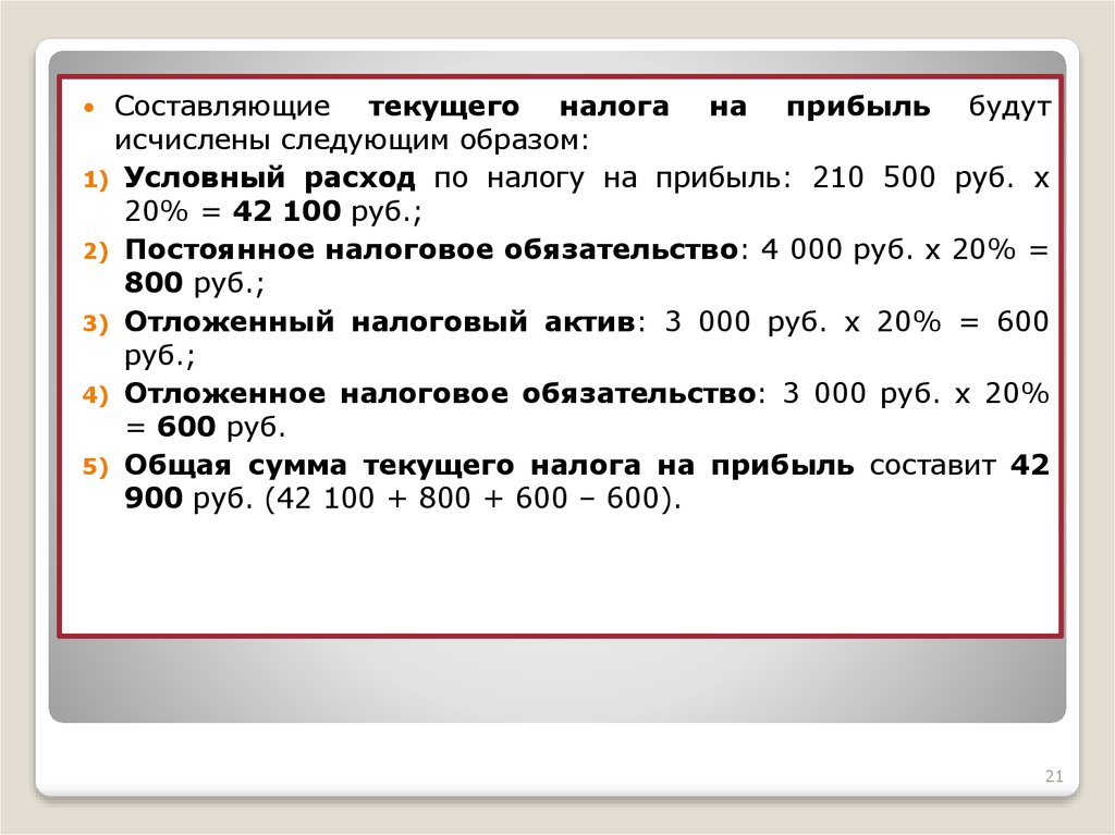 Учет расчетов с бюджетом по налогам и сборам презентация