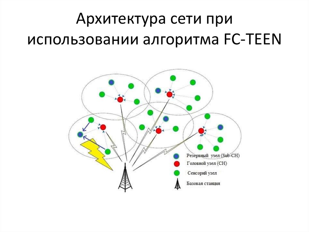 Архитектура сети при использовании алгоритма FC-TEEN