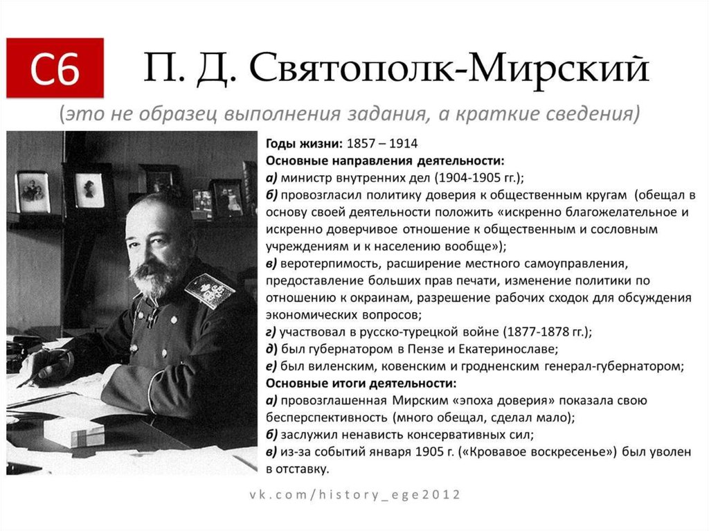 Автор проекта о мерах к усовершенствованию государственного порядка 1904