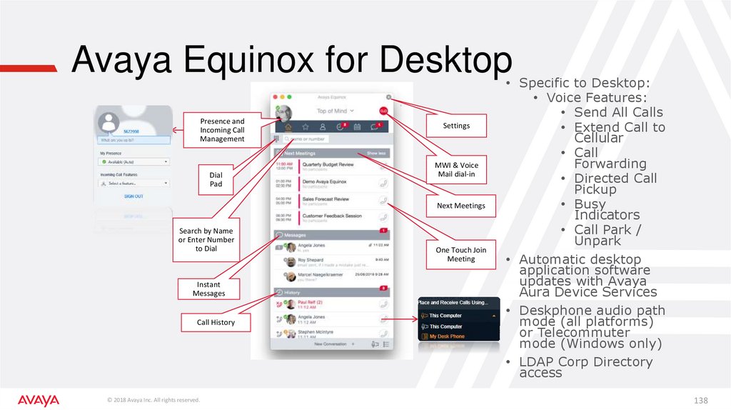 Avaya Equinox for Desktop