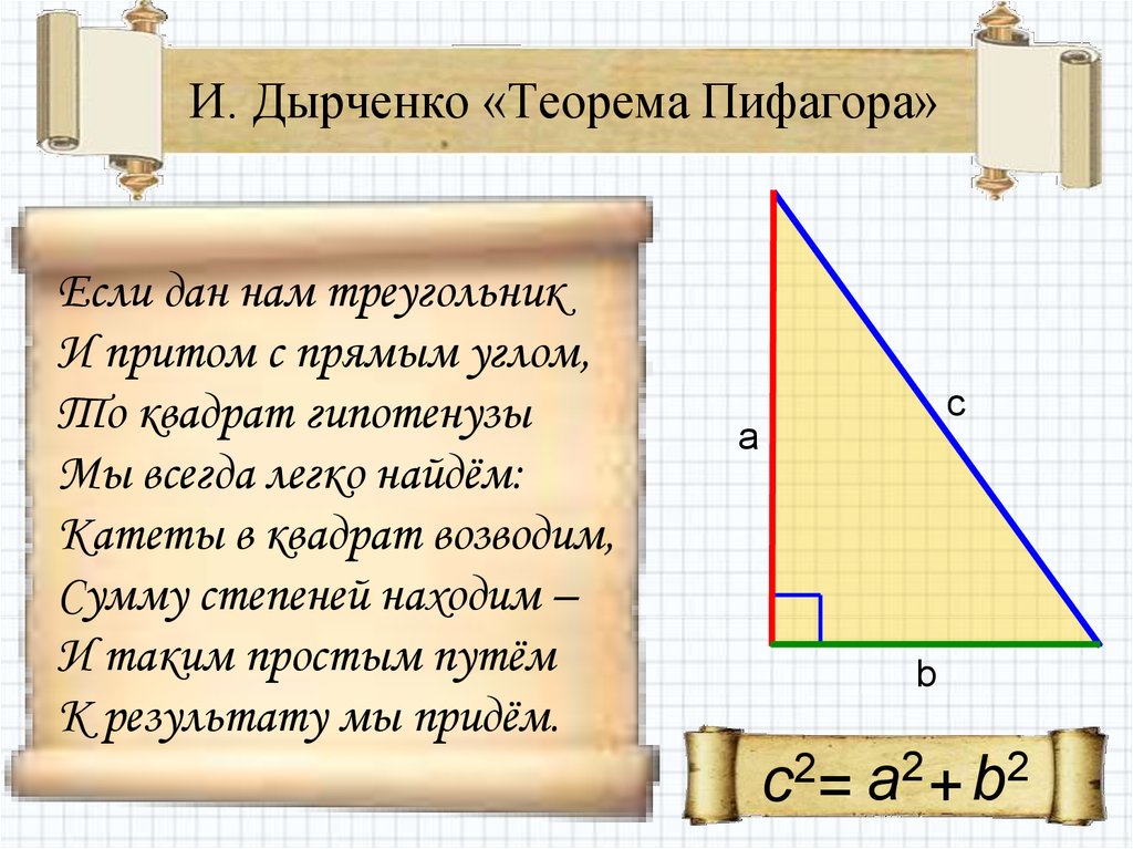 Теорема пифагора расчет. Теоремы по геометрии теорема Пифагора. Математика 8 класс теорема Пифагора. Теорема Пифагора формула 8 класс. Задача по теореме Пифагора гипотенуза.