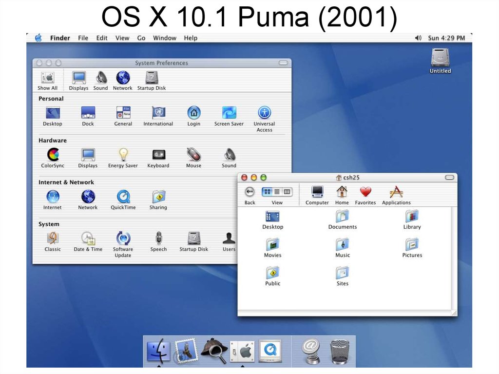 OS X 10.1 Puma (2001)