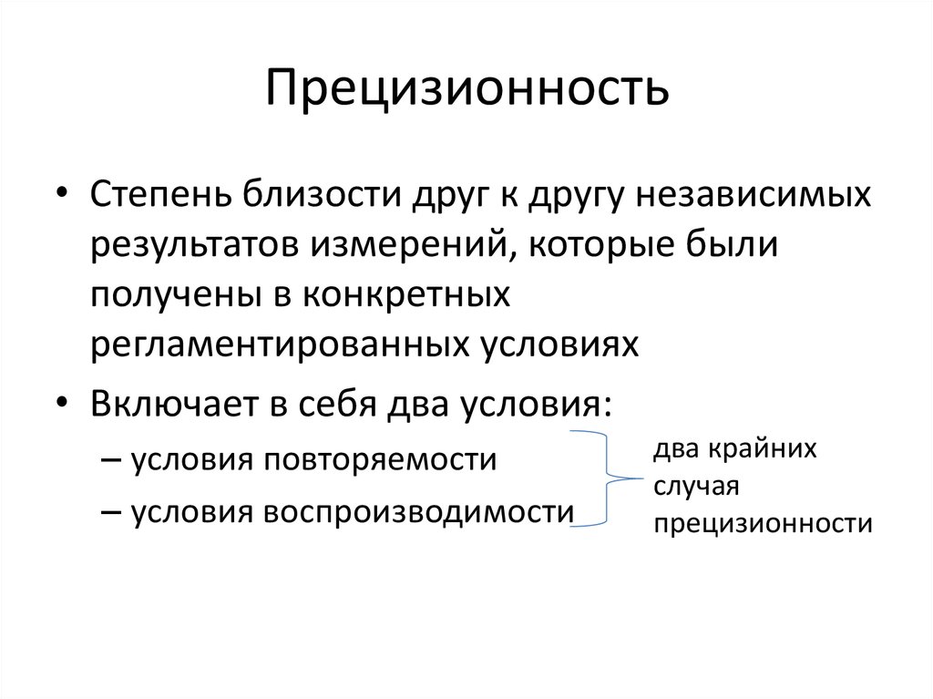 Прецизионность это