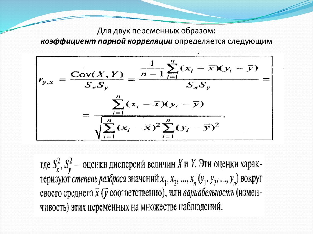 Парная корреляция линейная регрессия