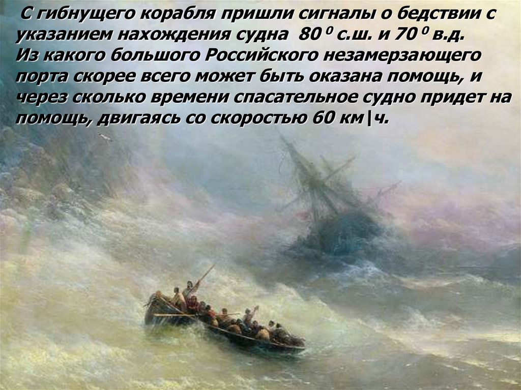 Перед нами открылся великолепный вид река. С гибнущего парохода приняты по радио сигналы о бедствии. Какой Тип судов гибнут чаще. С гибнущего корабля приняты сигналы о бедствии с указанием координат. Суда принявшие сигнал бедствия Британника.