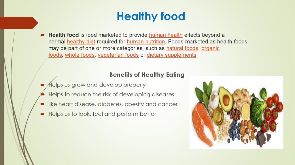 presentation about healthy food pdf