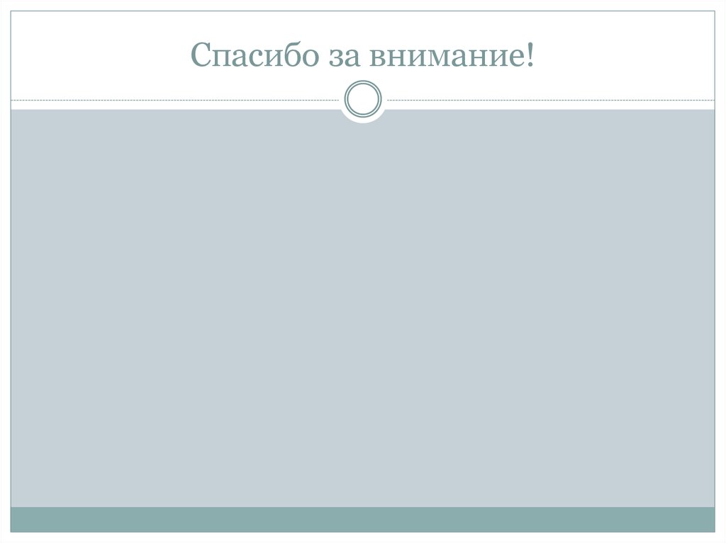 Спасибо за внимание!