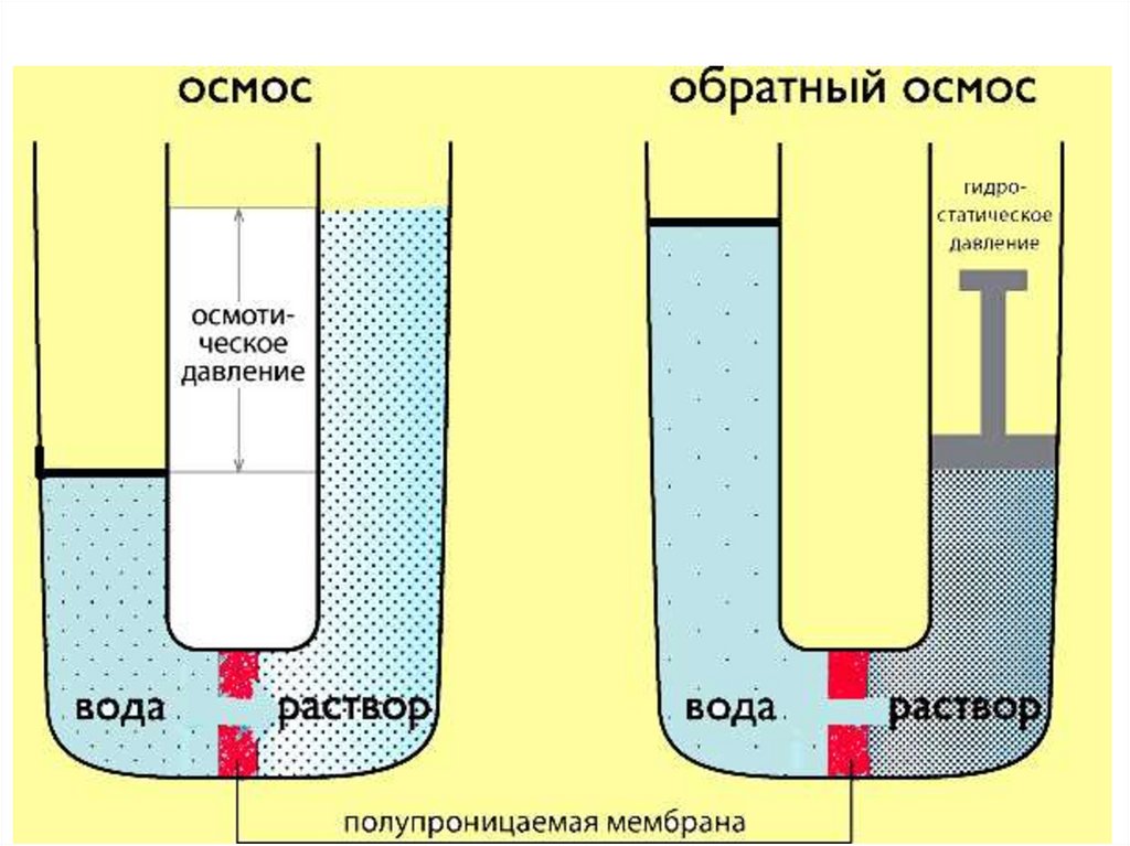 Применение осмоса