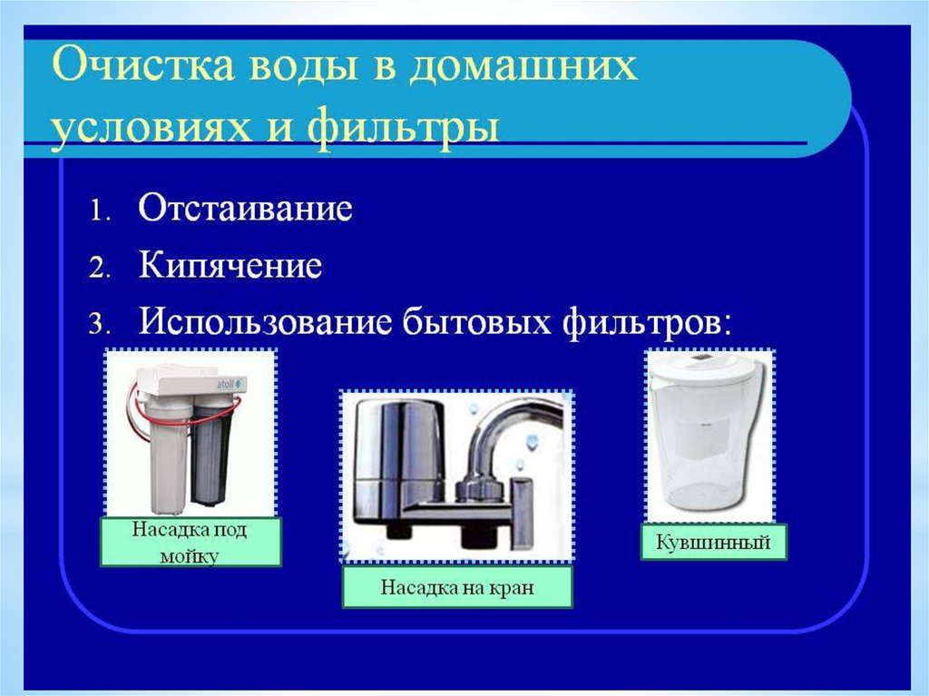 Водоканал изделие фильтр для очистки воды 4 класс технология презентация