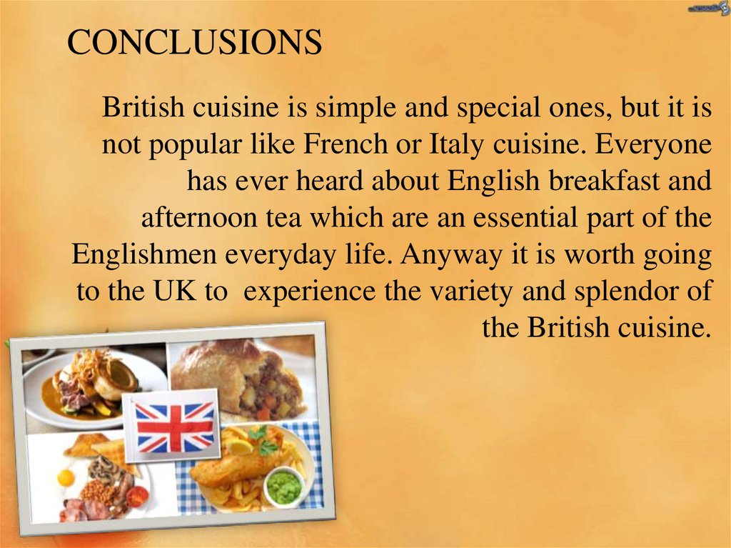 british cuisine essay