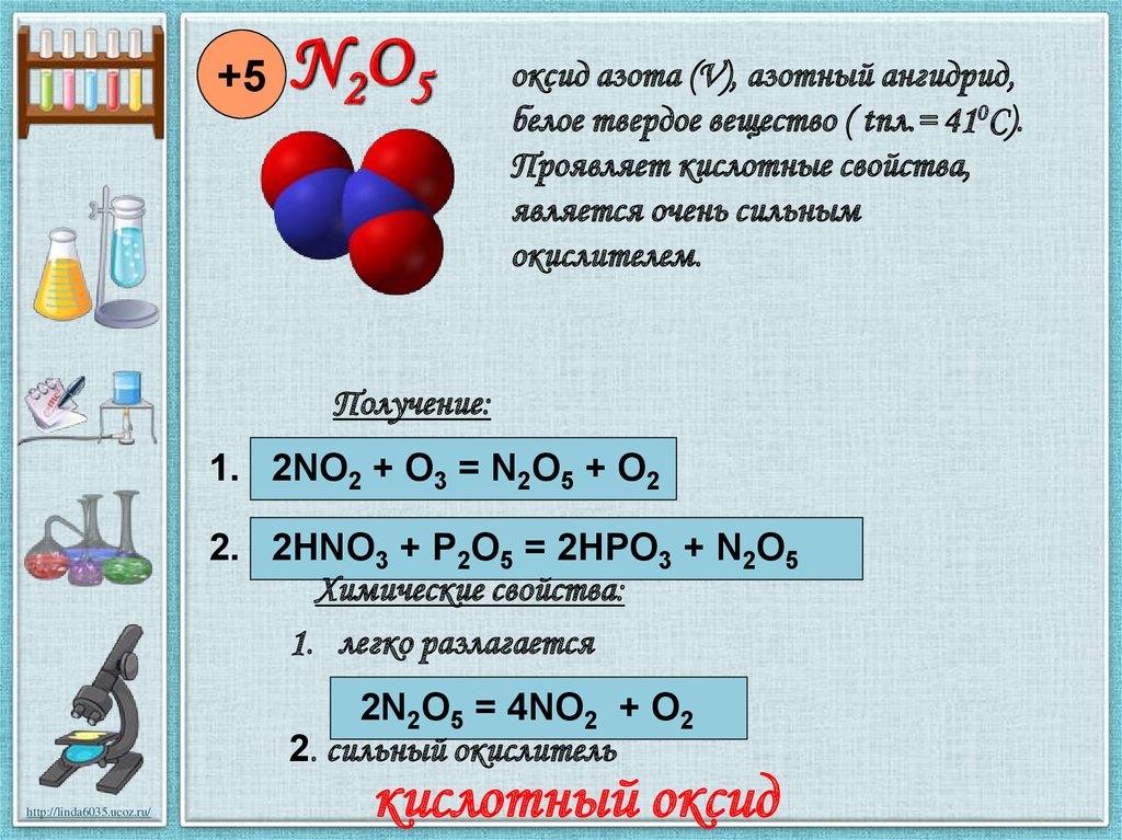 Оксид азота 5 степени