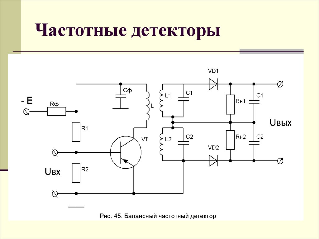 Принципиальная схема детектора