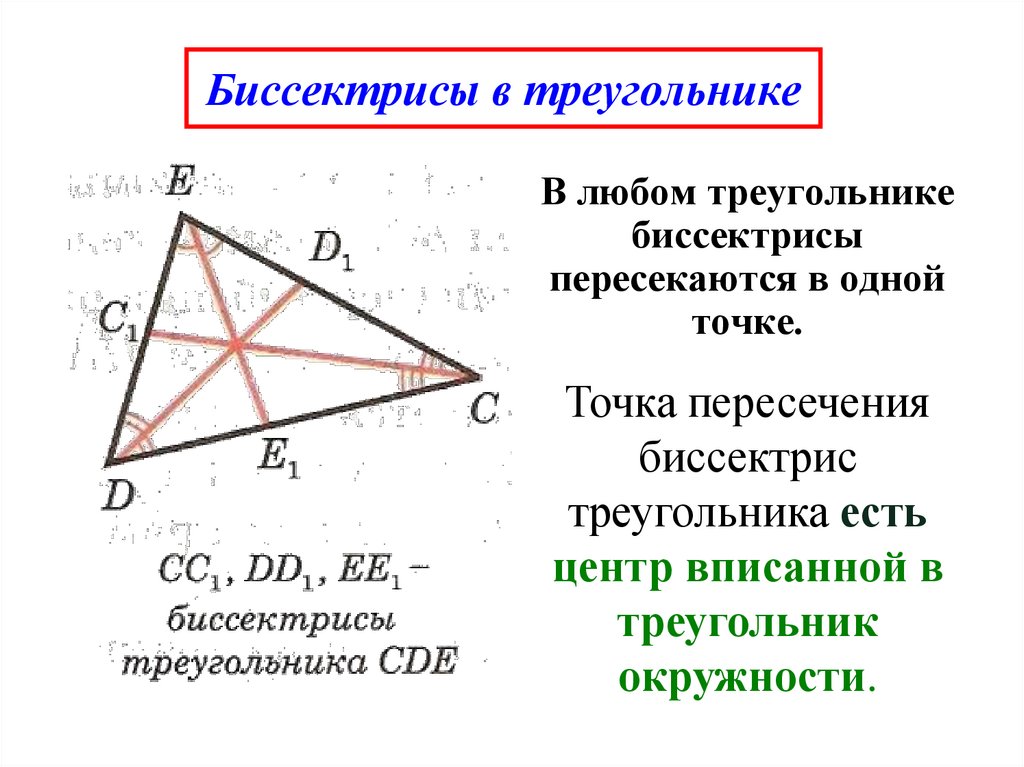 треугольник с биссектрисой