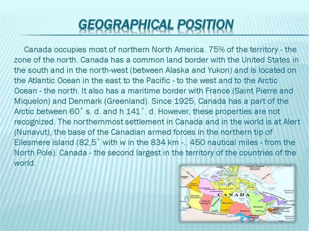 Geographical Position 
