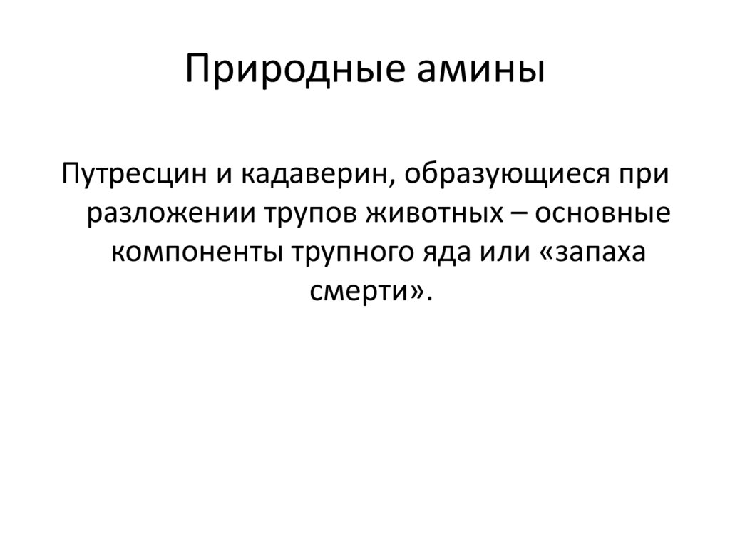 Природные амины