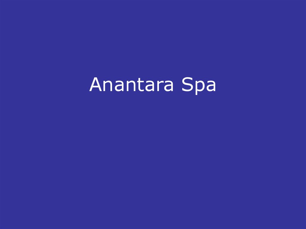 Anantara Spa