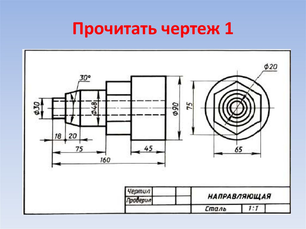 Как читать чертежи деталей для начинающих отк