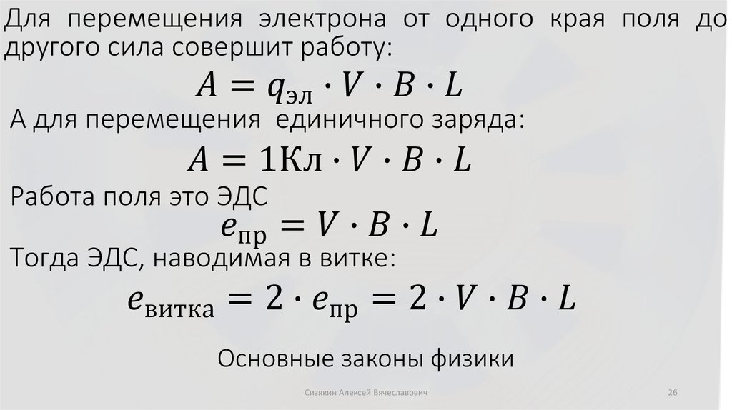 Основные законы физики