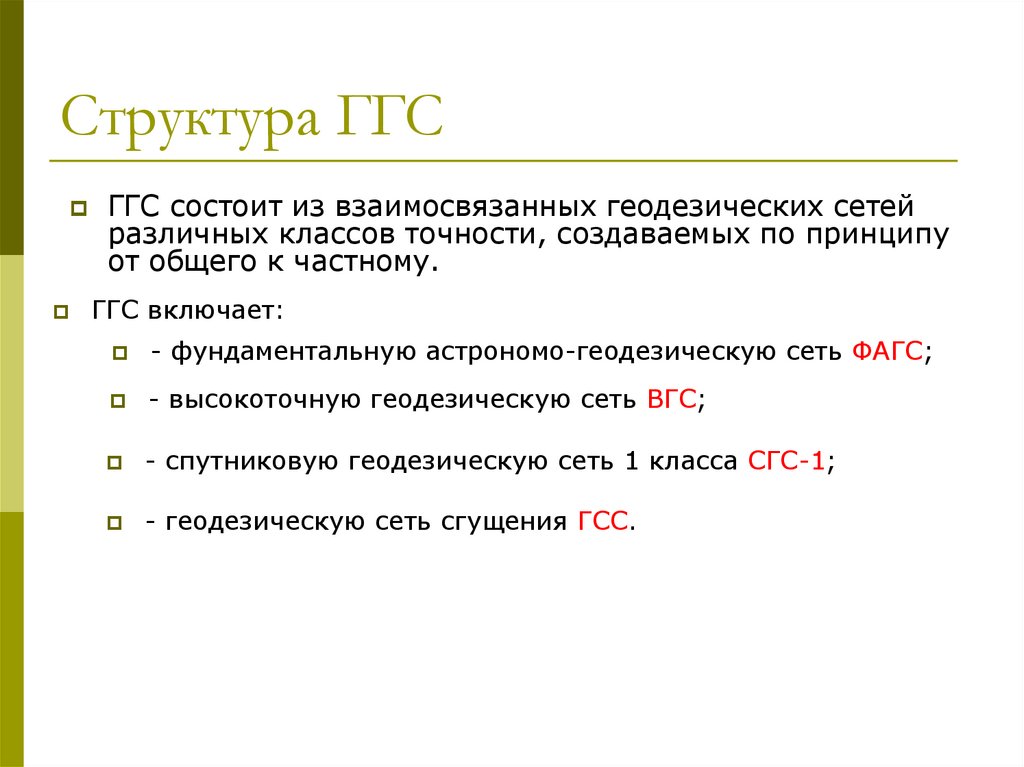 Государственные геодезические сети презентация