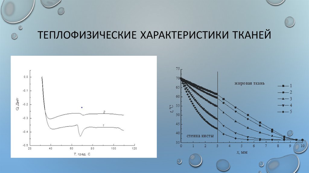 Теплофизические характеристики тканей