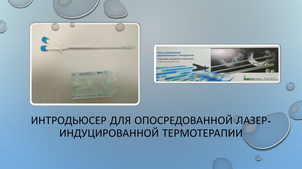 Интродьюсер для опосредованной лазер-индуцированной термотерапии