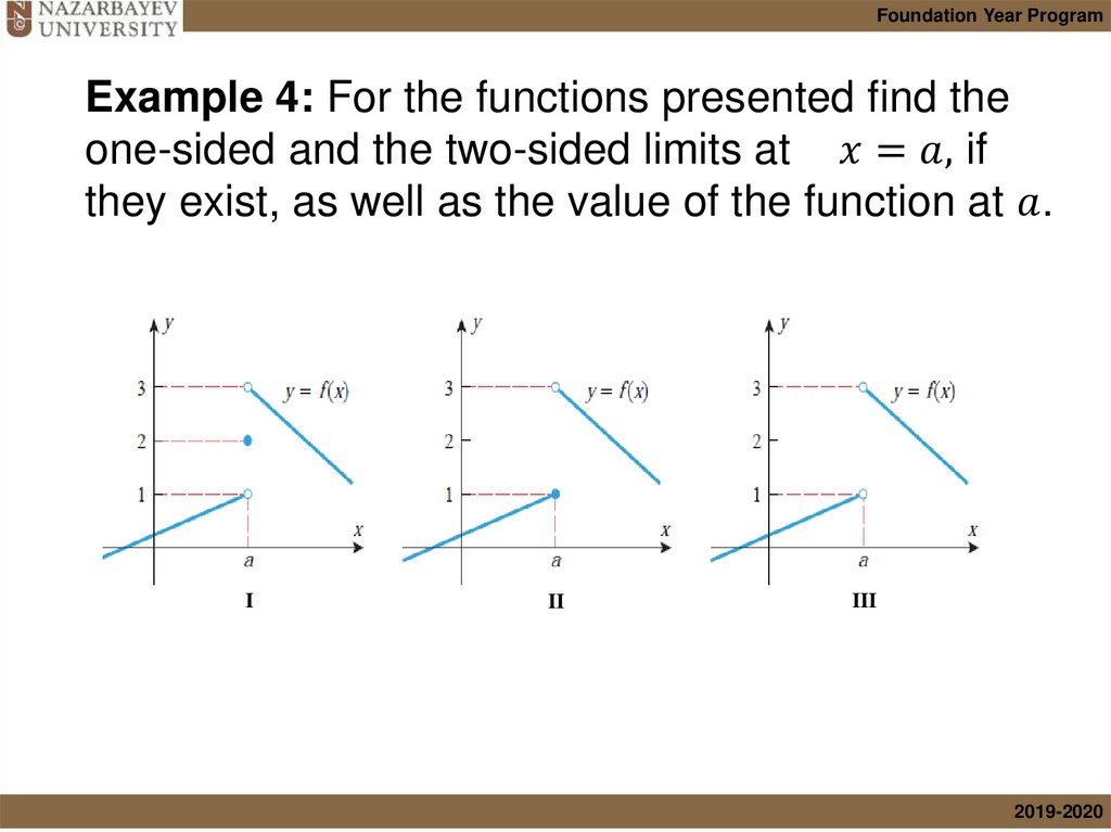 One-sided and two-sided limits