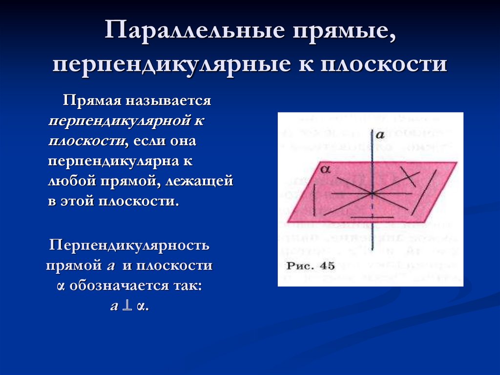 Параллельные прямые и перпендикулярные прямые рисунок