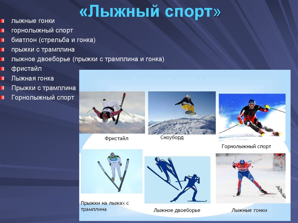 Какие виды спорта относятся к лыжному спорту. Виды спорта. Вид спорта на л. Лыжный спорт. Вид спорта связанный с лыжами.