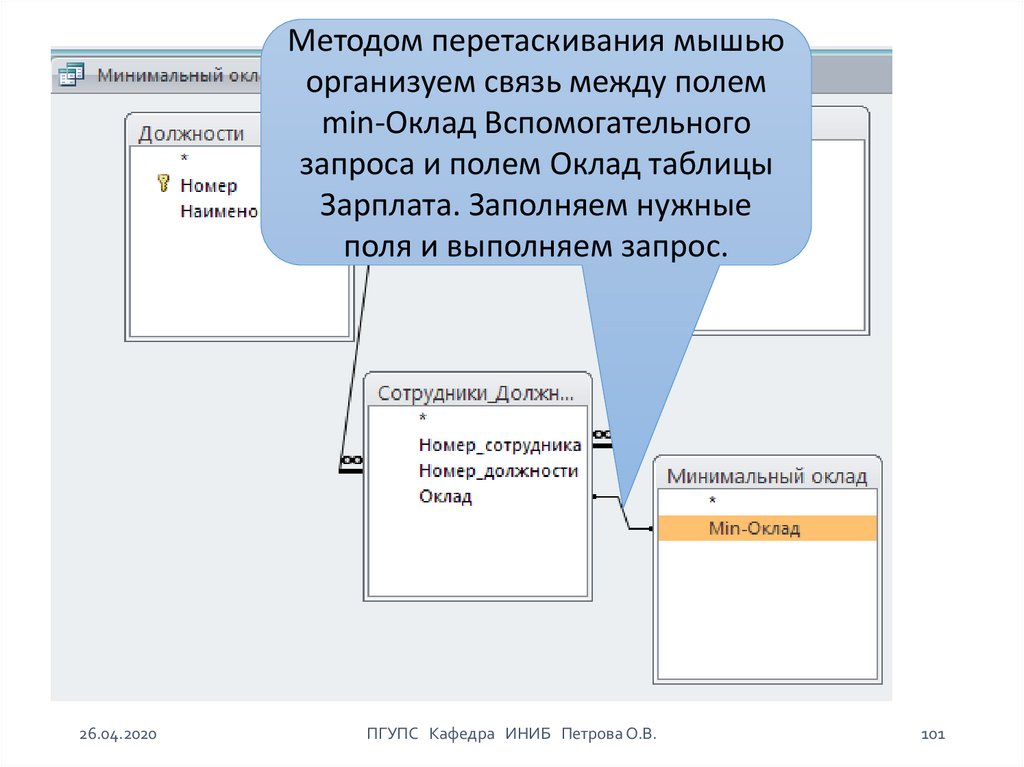 Технология обработки базы данных