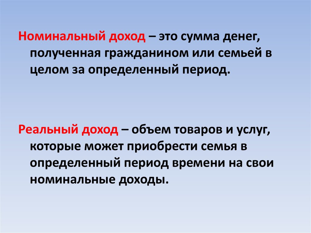 Доходы и расходы семей влияние инфляции на семейную экономику проект