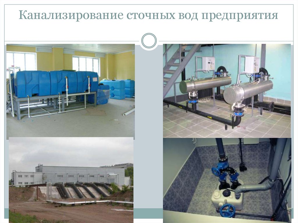 Канализирование сточных вод предприятия