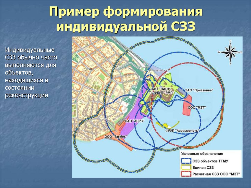 Схема санитарно защитной зоны