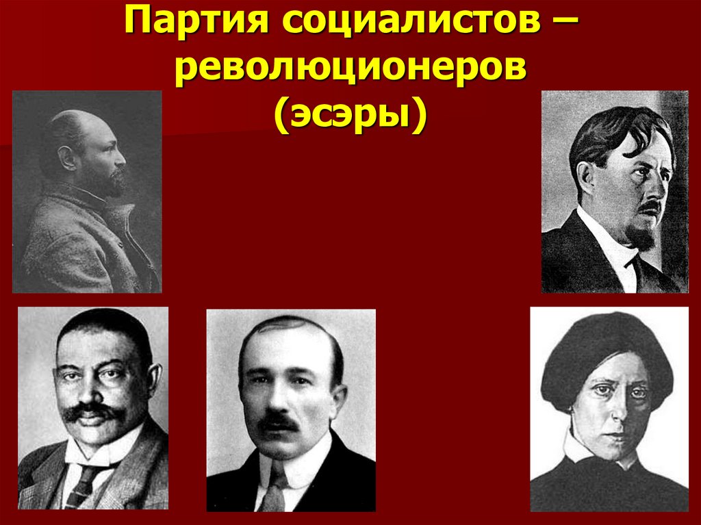 Социалисты революционеры. Партия социалистов-революционеров.