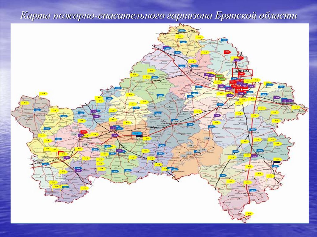 Карта пожарных частей